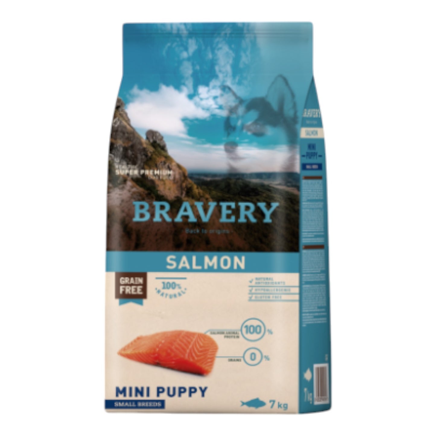 Bravery Mini Puppy Salmon 7 kg