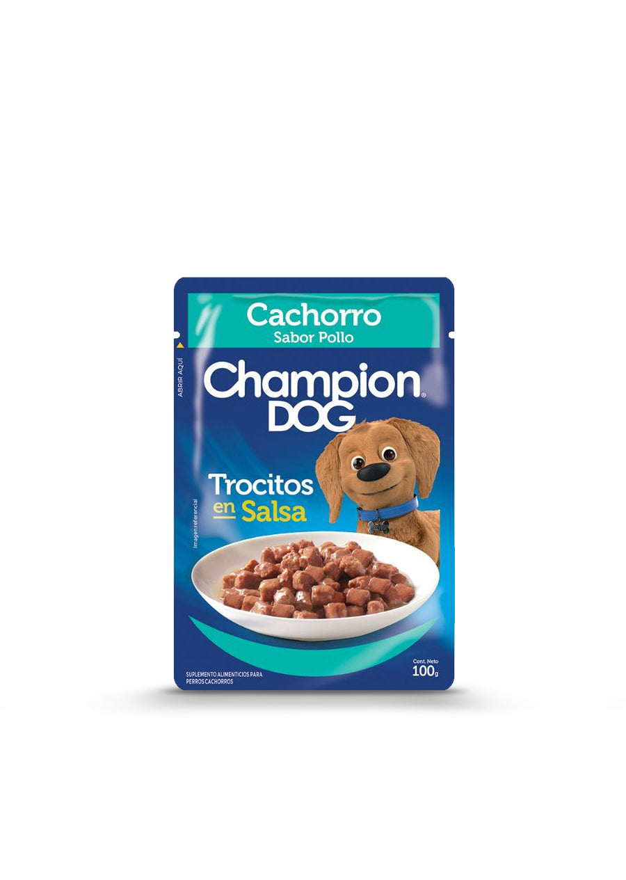 Sachet Champion Dog Cachorro Pollo 100 gr
