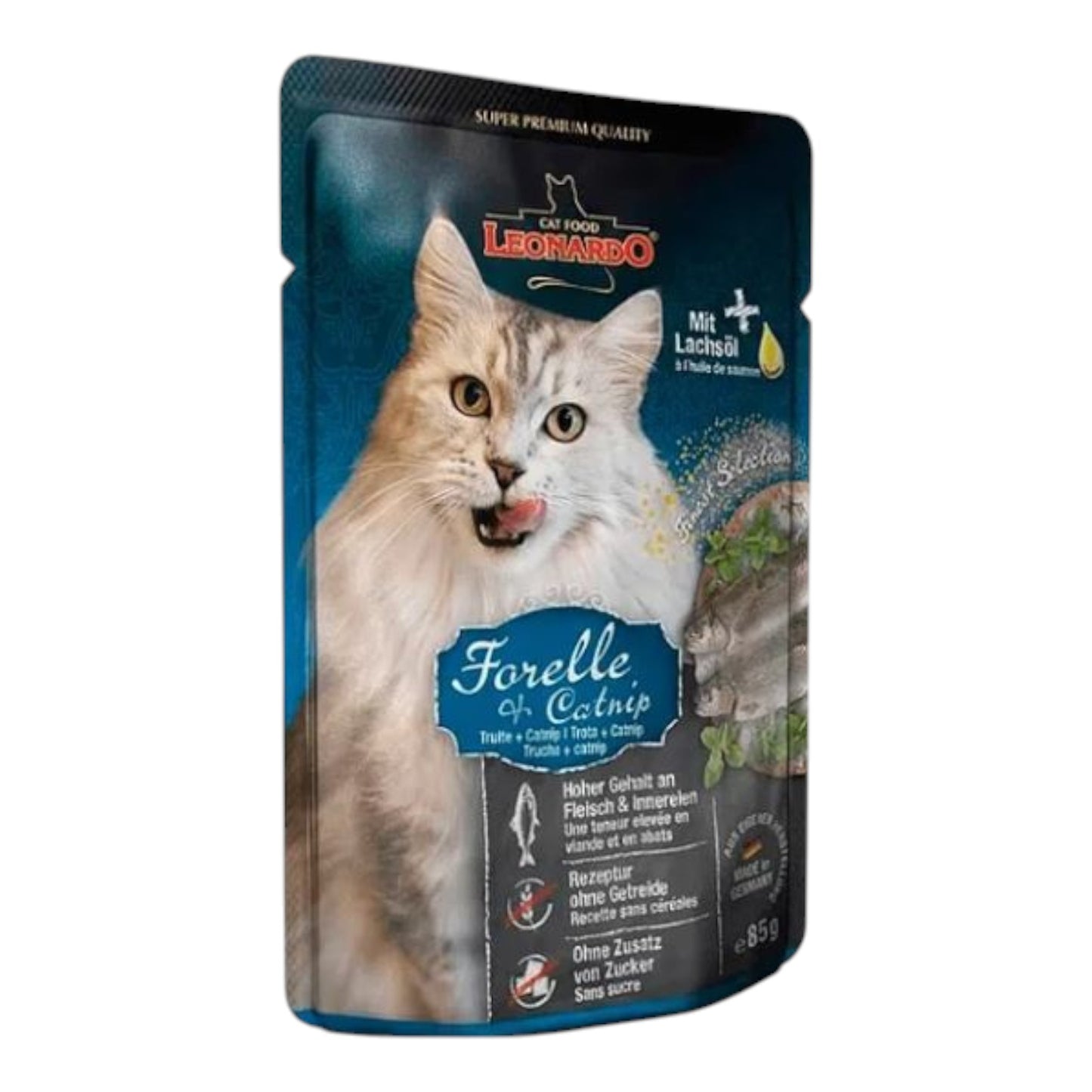 Sachet Leonardo Forelle + Catnip 85 gr