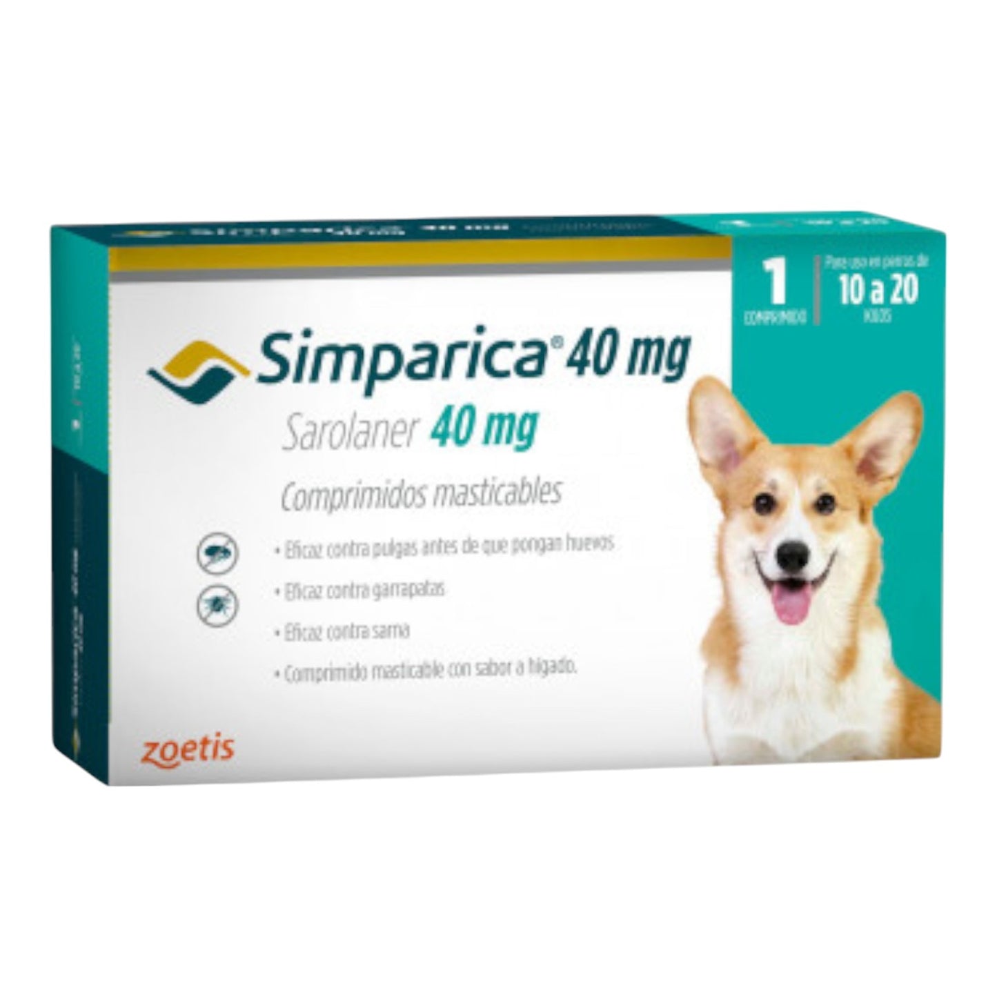 Simparica 1 Comprimido 10 a 20 kg