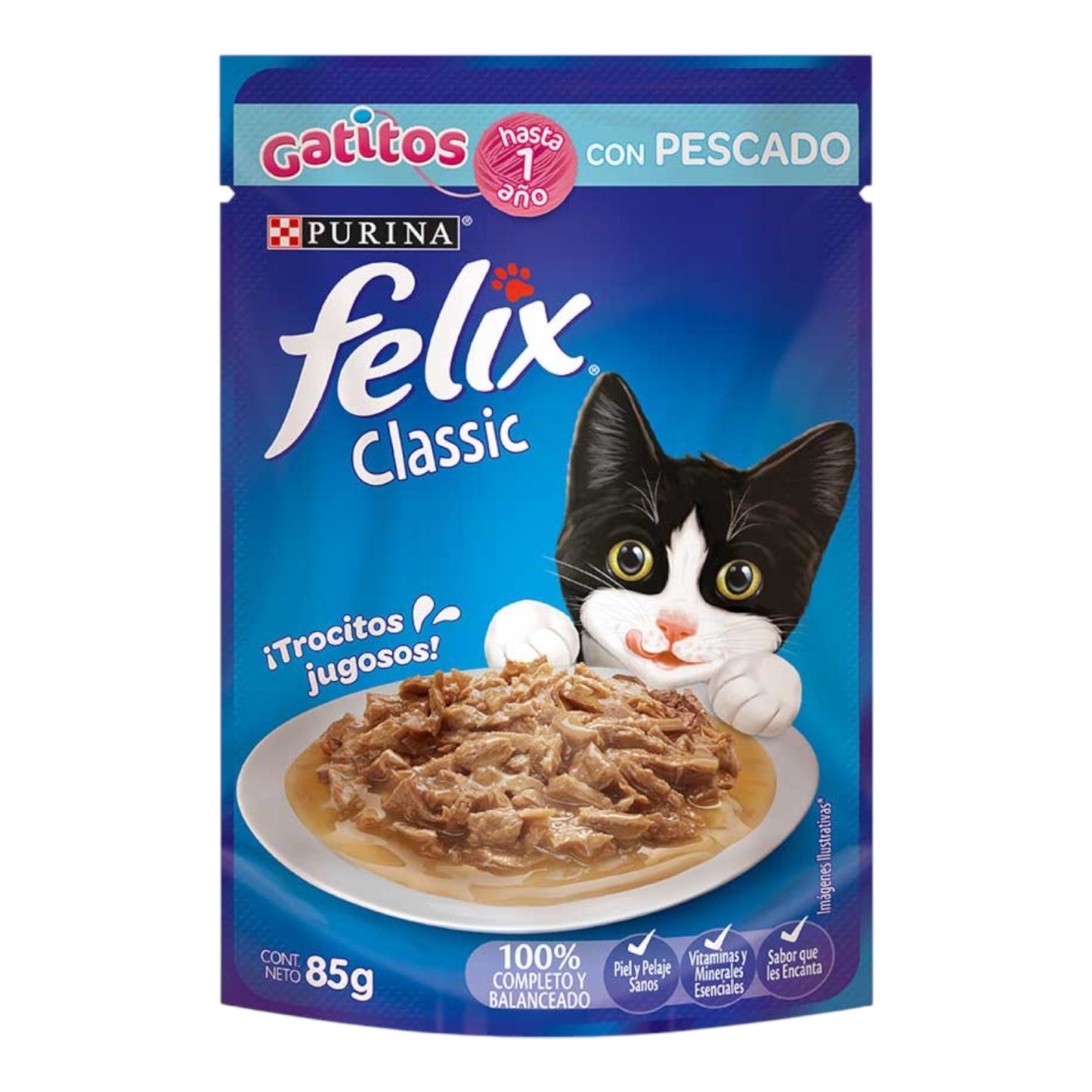 Sachet Felix Gatito Pescado 85 gr´