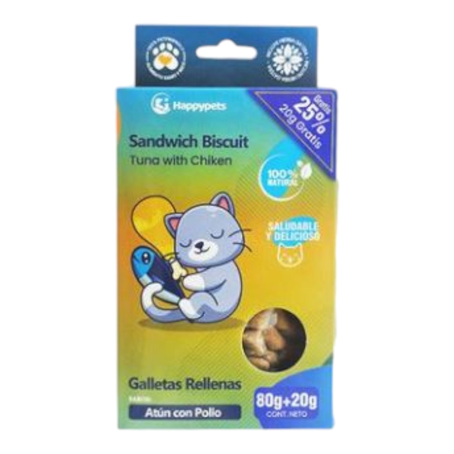 Cat Biscuit Rellenas Atun Con Pollo 100 gr