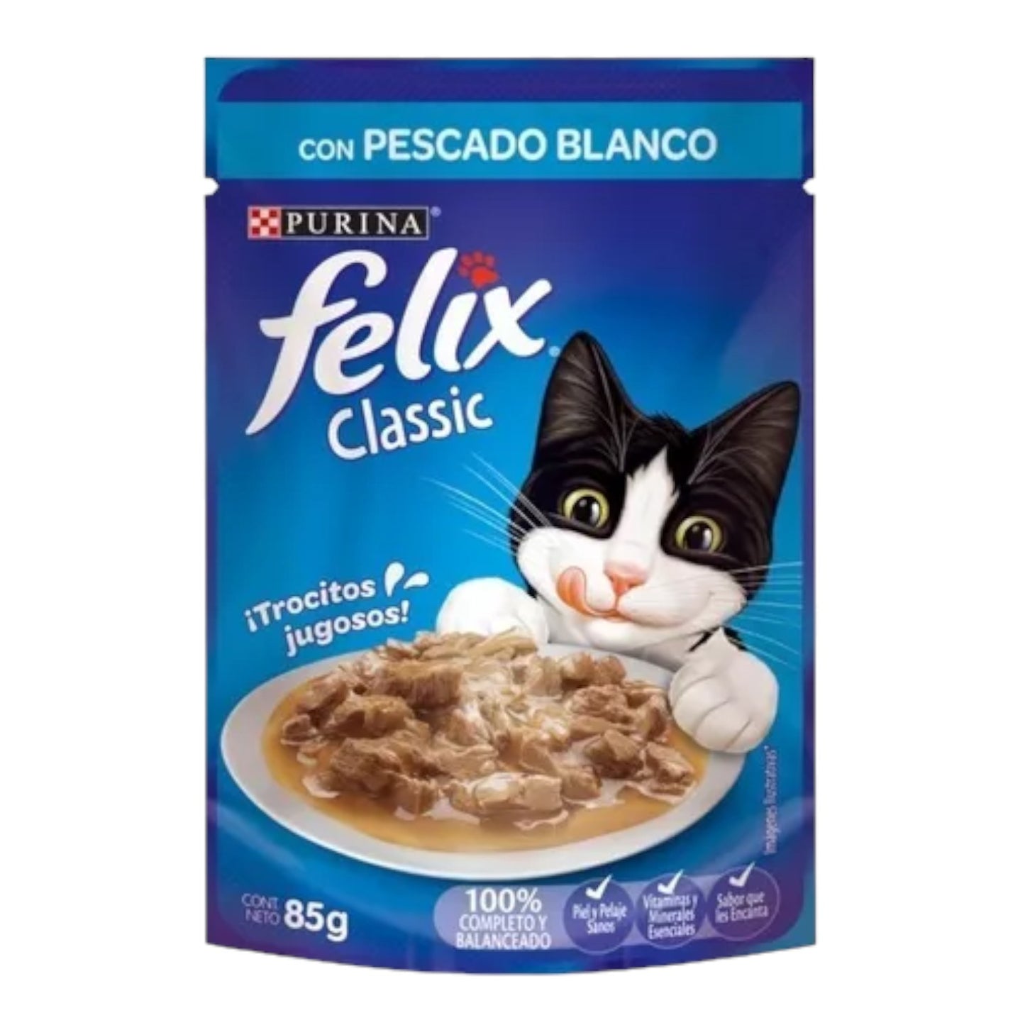 Sachet Felix Adulto Pescado Blanco 85 gr