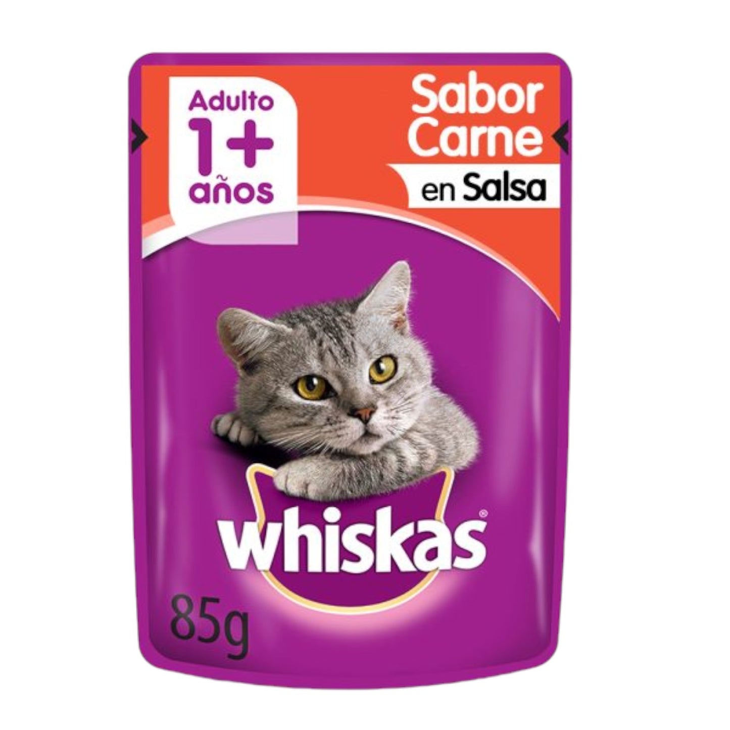 Sachet Whiskas Adulto Carne 85 gr