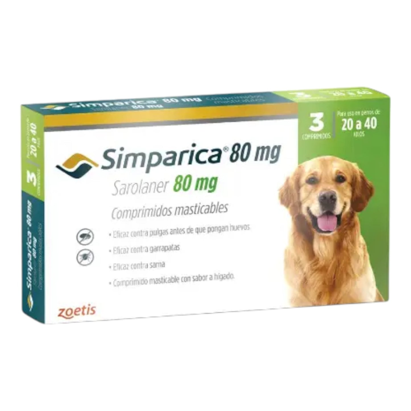 Simparica 3 Comprimido 20 a 40 kg