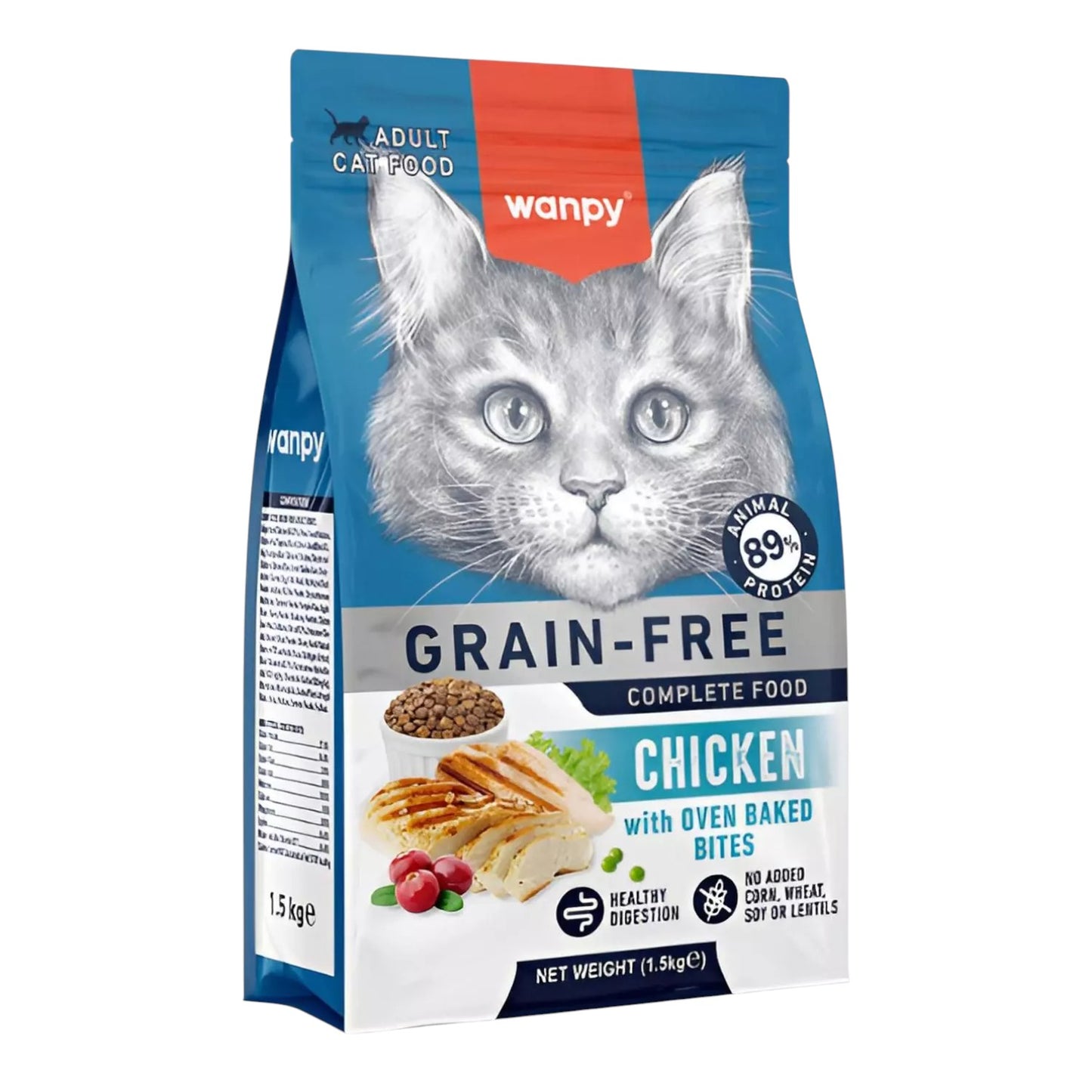 Alimento Wanpy Adult Cat Chicken 1.5 Kg GRAIN FREE