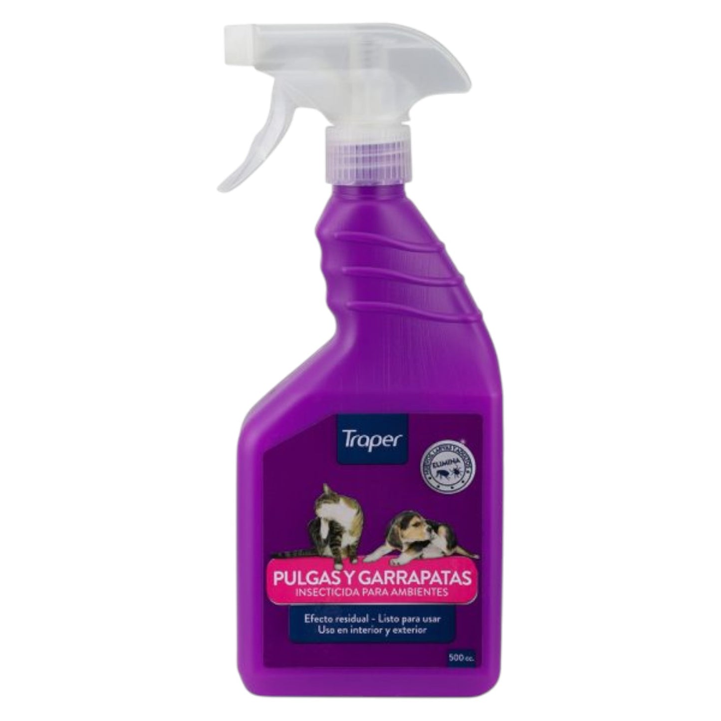 Traper pulgas y garrapatas ambiente 500 ML