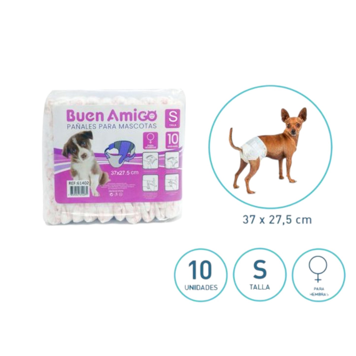 Pañales Talla S 10U