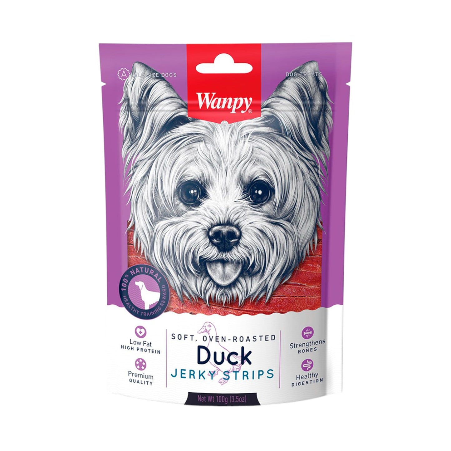 Snack Wanpy Perro Duck Jerky 100gr