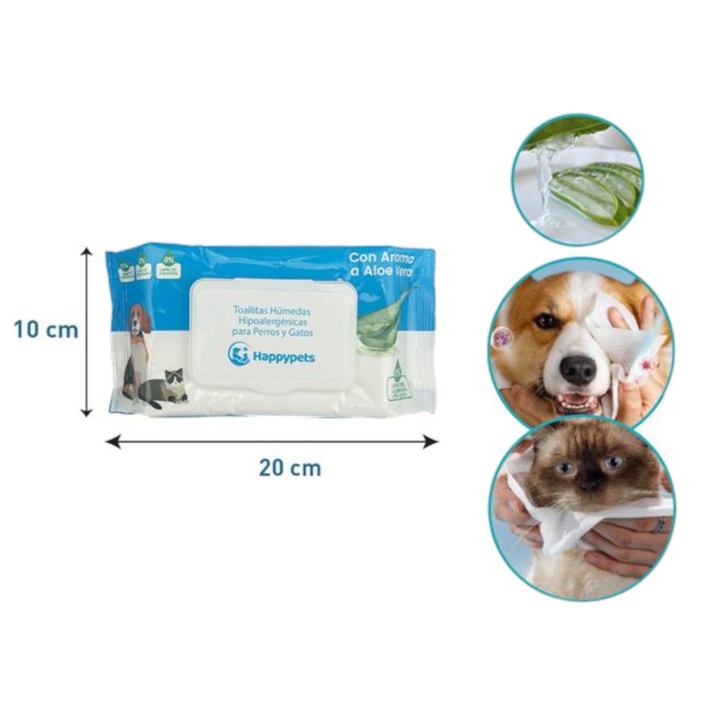 Toalla Humeda Con Aloe Vera 50u