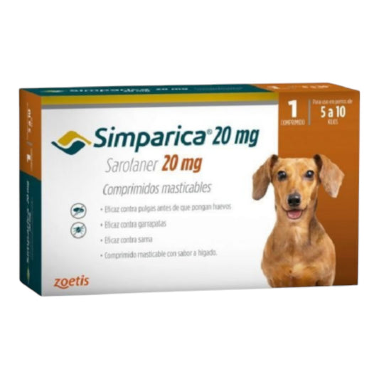 Simparica 1 Comprimido 5 a 10 kg