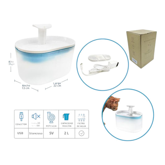 Fuente de agua para mascotas