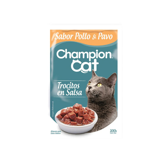 Sachet Champion Cat Pollo Y Pavo 100 gr