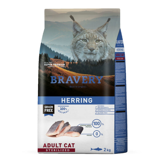 Bravery adult cat Sterilized herring 2 kg