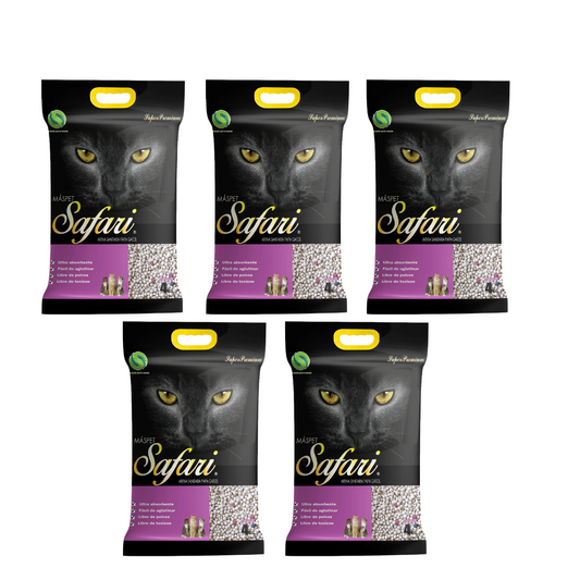 Pack 5 arenas safari 4kg (20kg total)