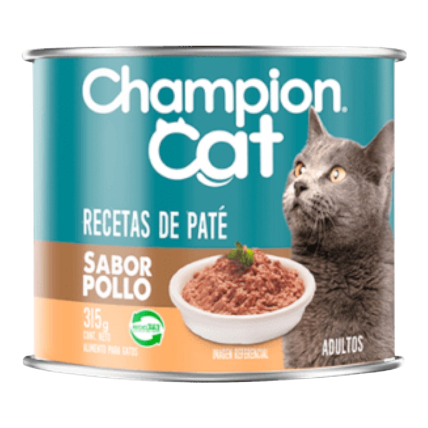 Lata Champion Cat Adulto Pollo 315 gr