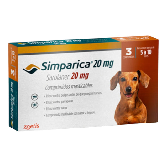 Simparica 3 Comprimido 5 a 10 kg