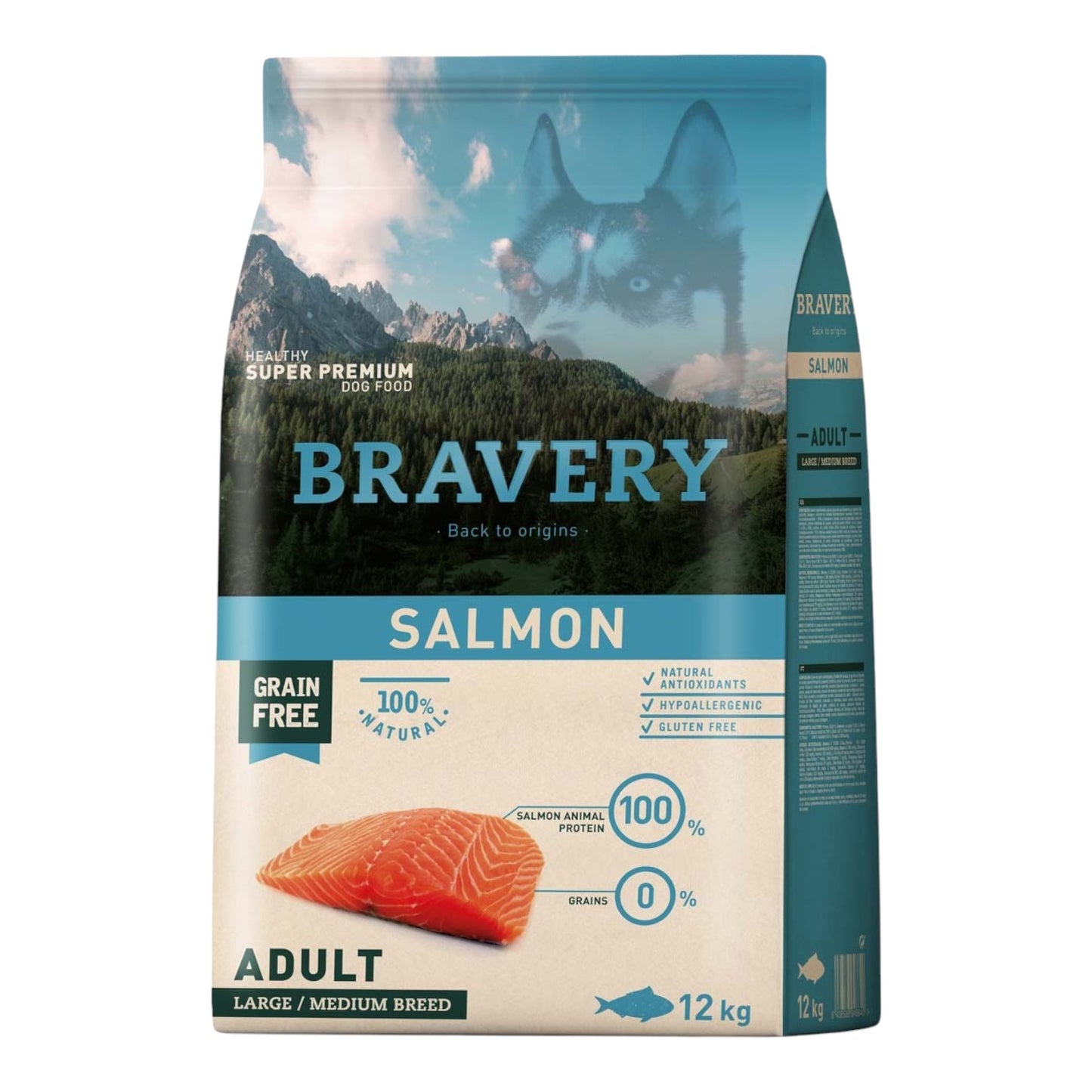 Bravery Adult Medium Salmon 12 kg
