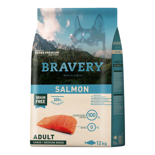 Bravery Adult Medium Salmon 12 kg
