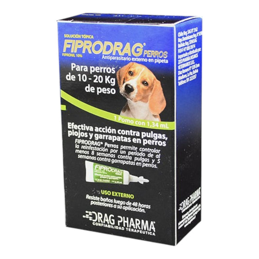Pipeta Fiprodrag Perro 10 a 20 kg