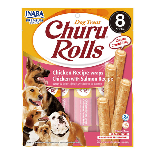 Churu Rolls Perro Pollo Y Salmon 8Un
