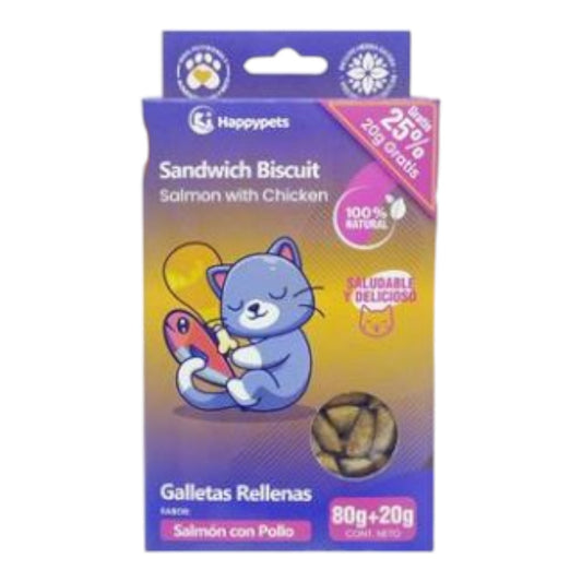 Cat Biscuit Rellenas Salmon Con Pollo 100 gr
