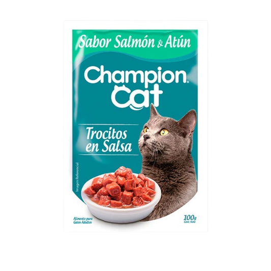 Sachet Champion Cat Salmon & Atun 100gr