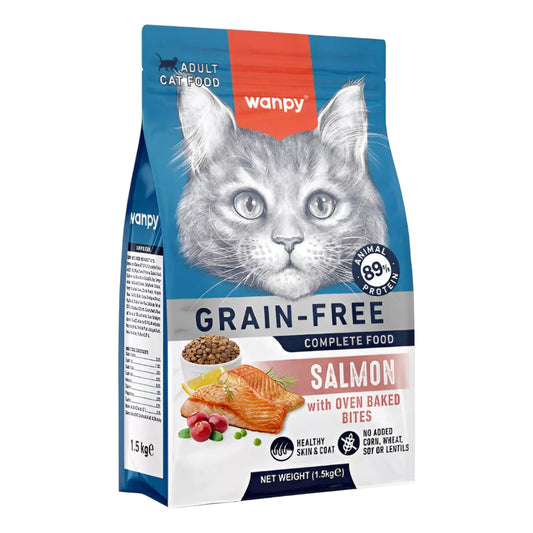 Alimento Wanpy Adult Cat SALMON 1.5 Kg GRAIN FREE