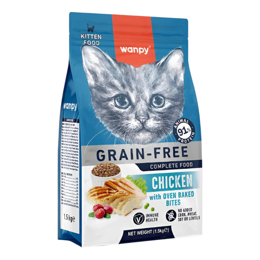 Alimento Wanpy Kitten Chicken 1.5 Kg GRAIN FREE