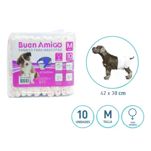 Pañales Talla M 10U