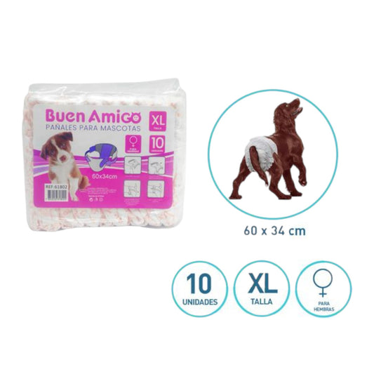 Pañales Talla XL 10U