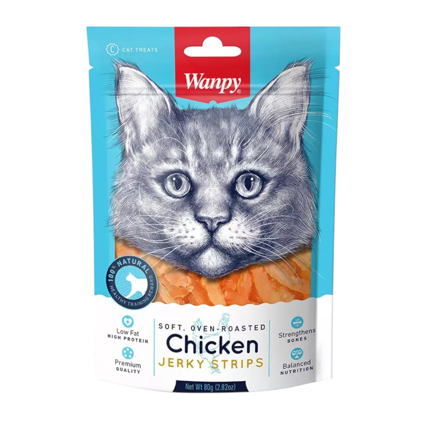 Snack Wnapy Gato Chicken Jerky 80gr