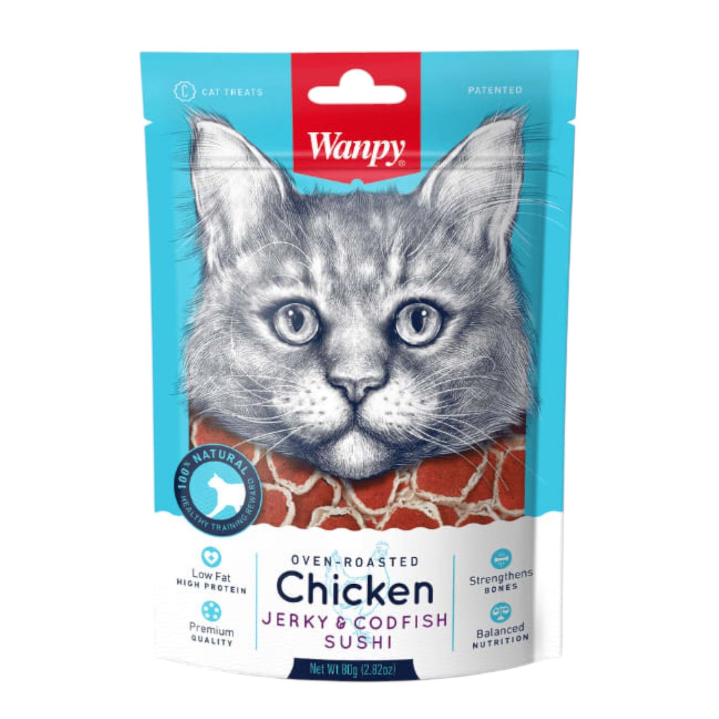 Snack Wanpy Gato Chicken Sushi 80gr