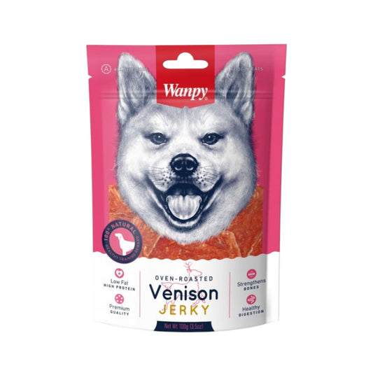 Snack Wanpy Perro Venison Jerky 100gr