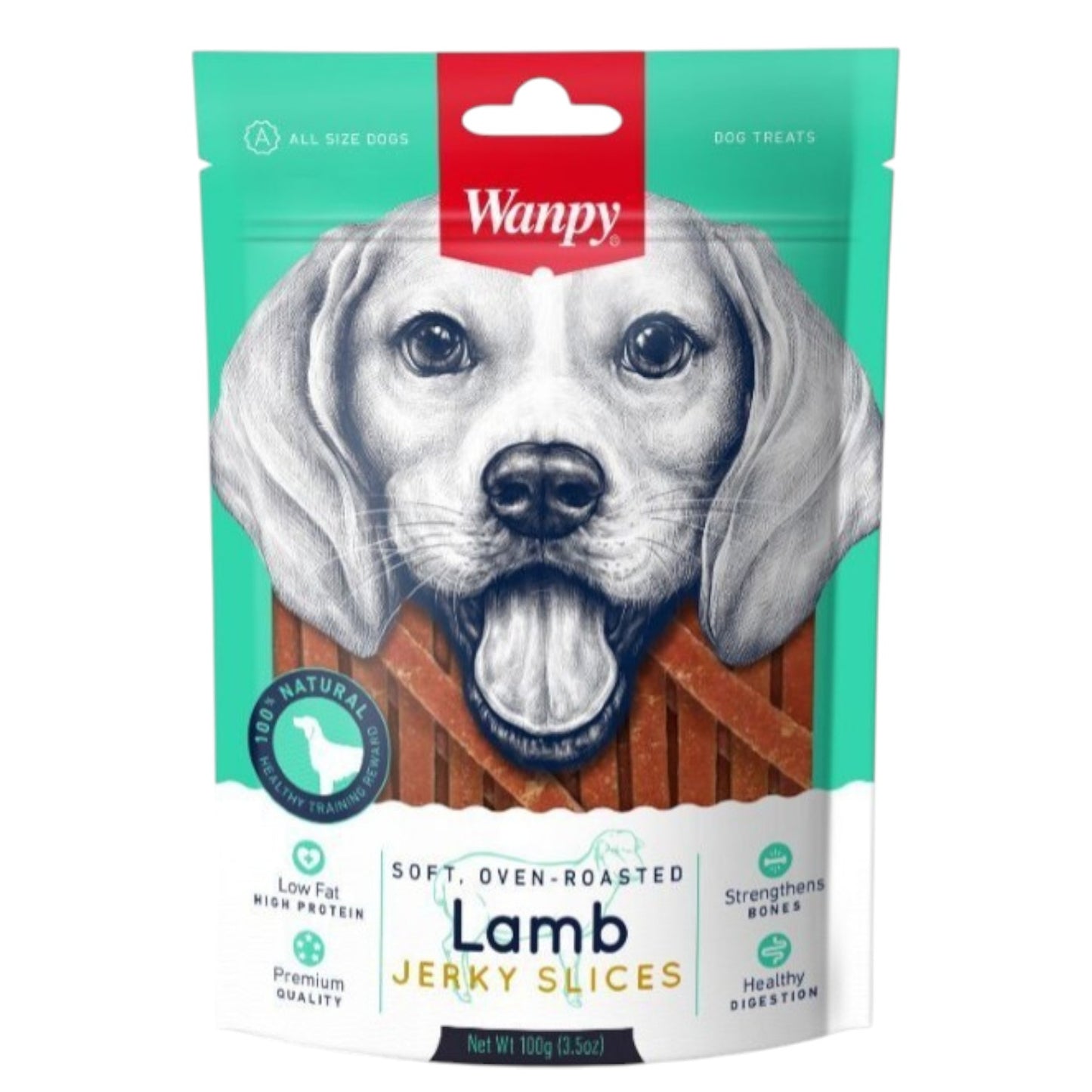 Snack Wanpy Perro Lamb Jerky 100gr