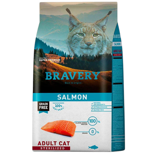 Bravery Adult Cat Esterilized Salmon 7kg